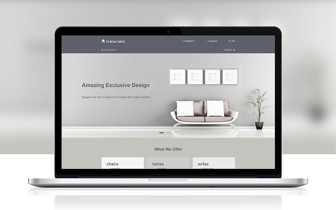 家具网页pc端设计