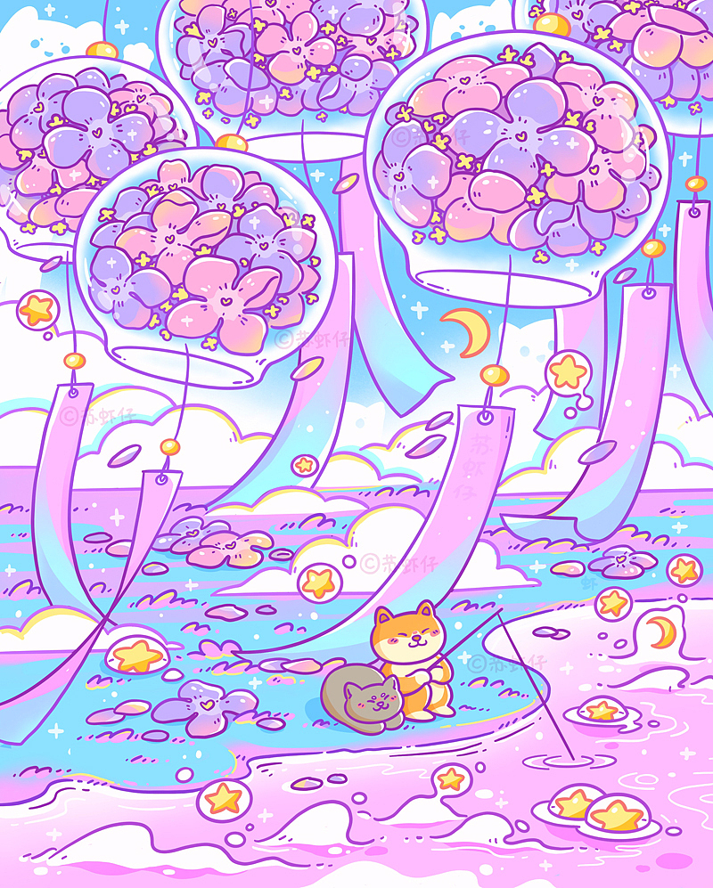 盛不盛开，花都是花（图ZMjg2MTc0MTU2） - 商业插画 - 站酷设计师苏虾仔原创素材 - 站酷ZCOOL