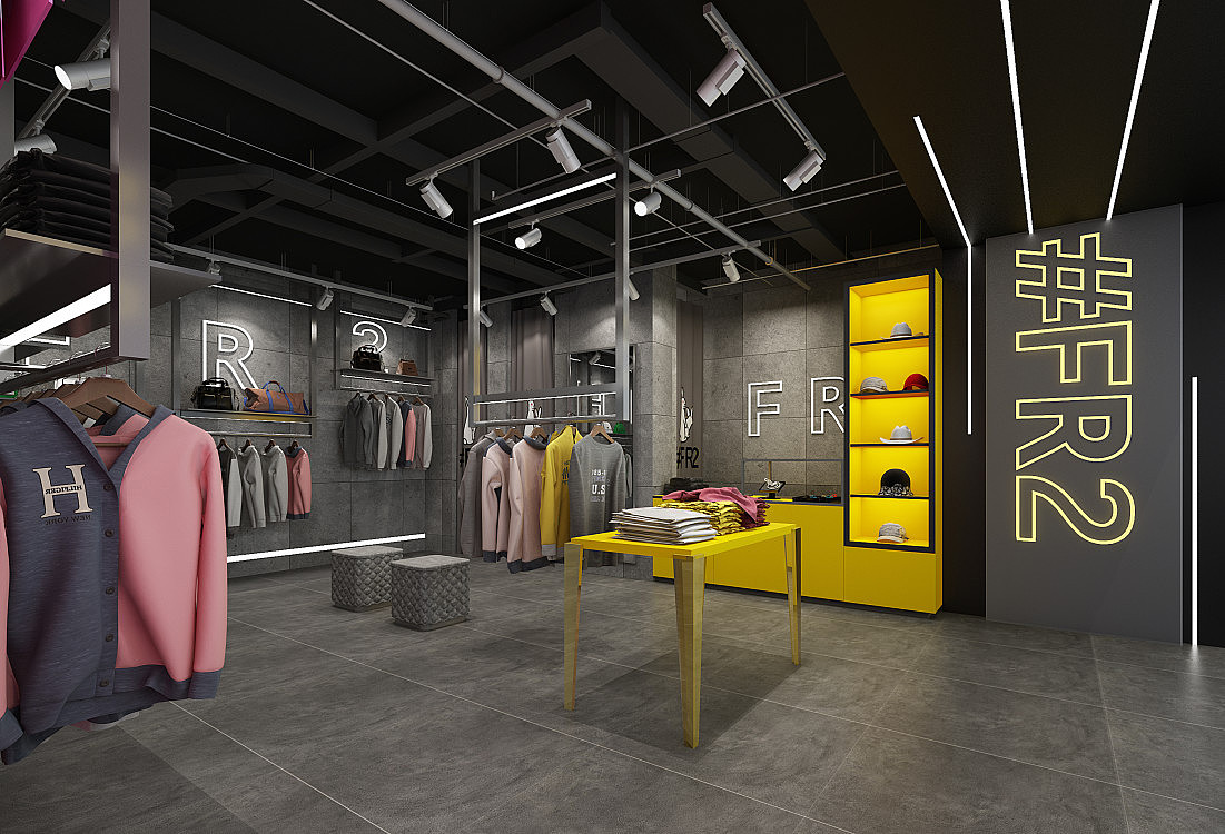 潮牌服装店面设计