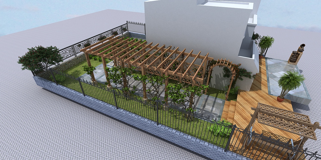 花园围栏设计（图ZMjMwMTQ3MDEy） - 建筑/空间 - 站酷设计师许卉颖原创素材 - 站酷ZCOOL