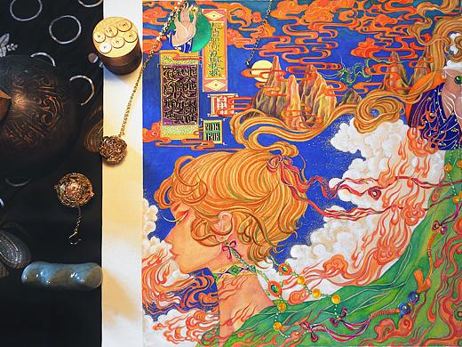 《春驹.别三眼》白中南颜彩-人川集