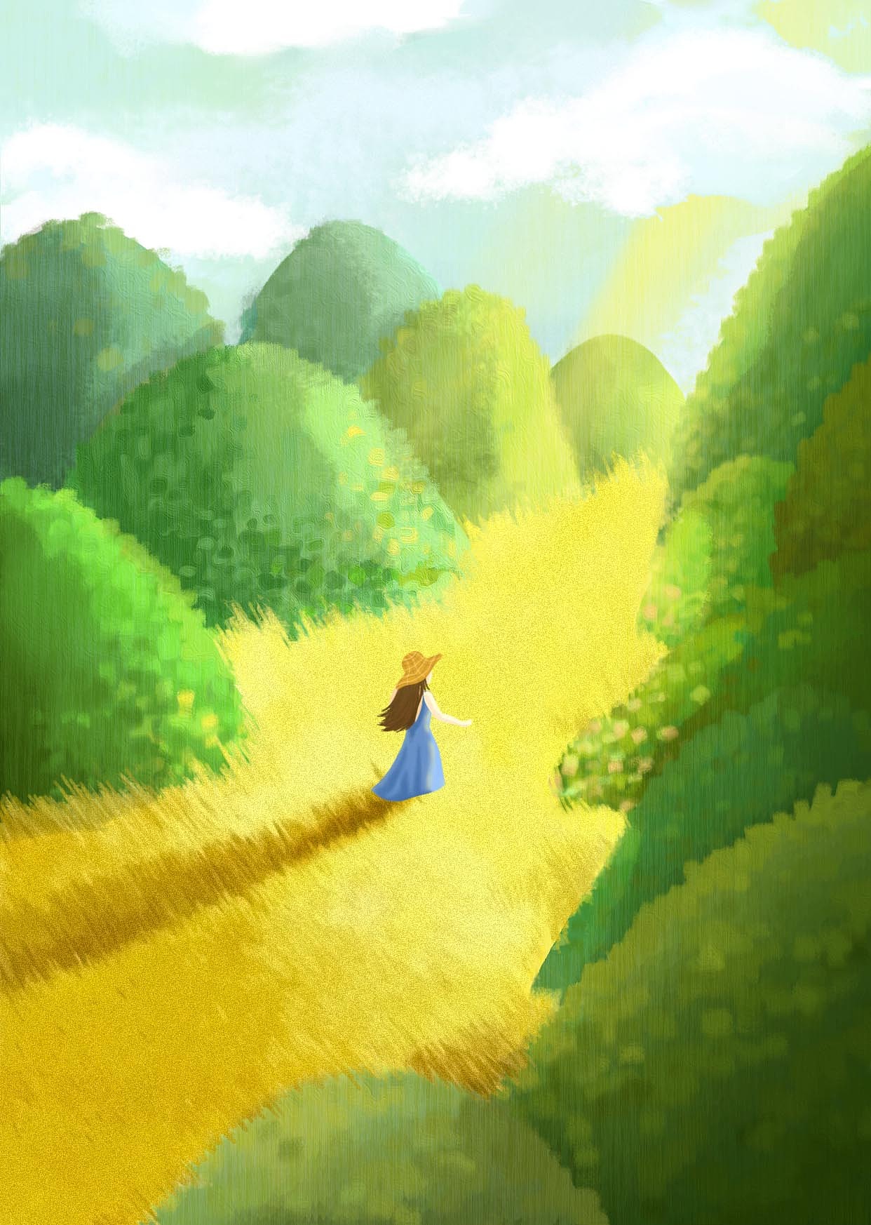 向阳|插画|商业插画|包菜包圆了 - 原创作品 - 站酷 (zcool)