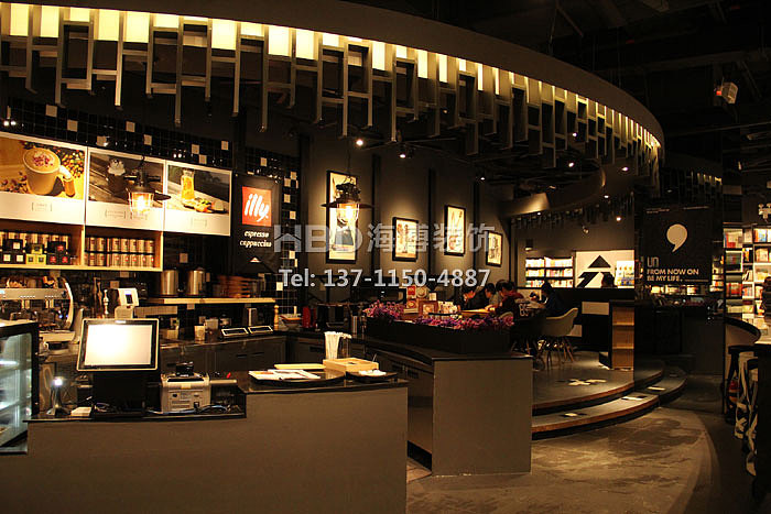 广州联合书店装修设计 广州书店装修 联合书店装修实景