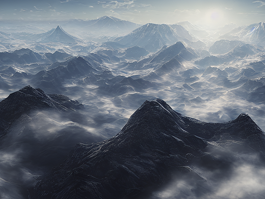 云海航行ai绘画壁纸_素材网站_图片免费下载-zcool站酷