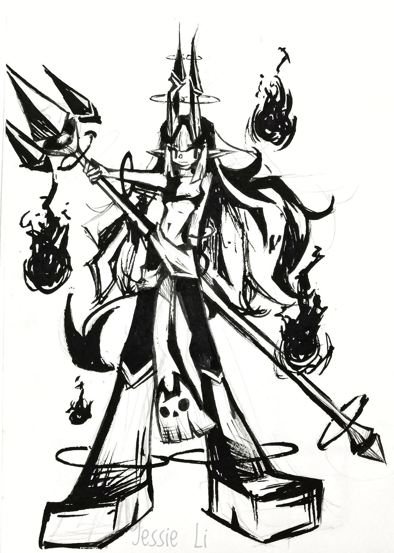 2022人物设计黑白篇