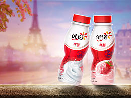 优诺法式发酵风味奶包装