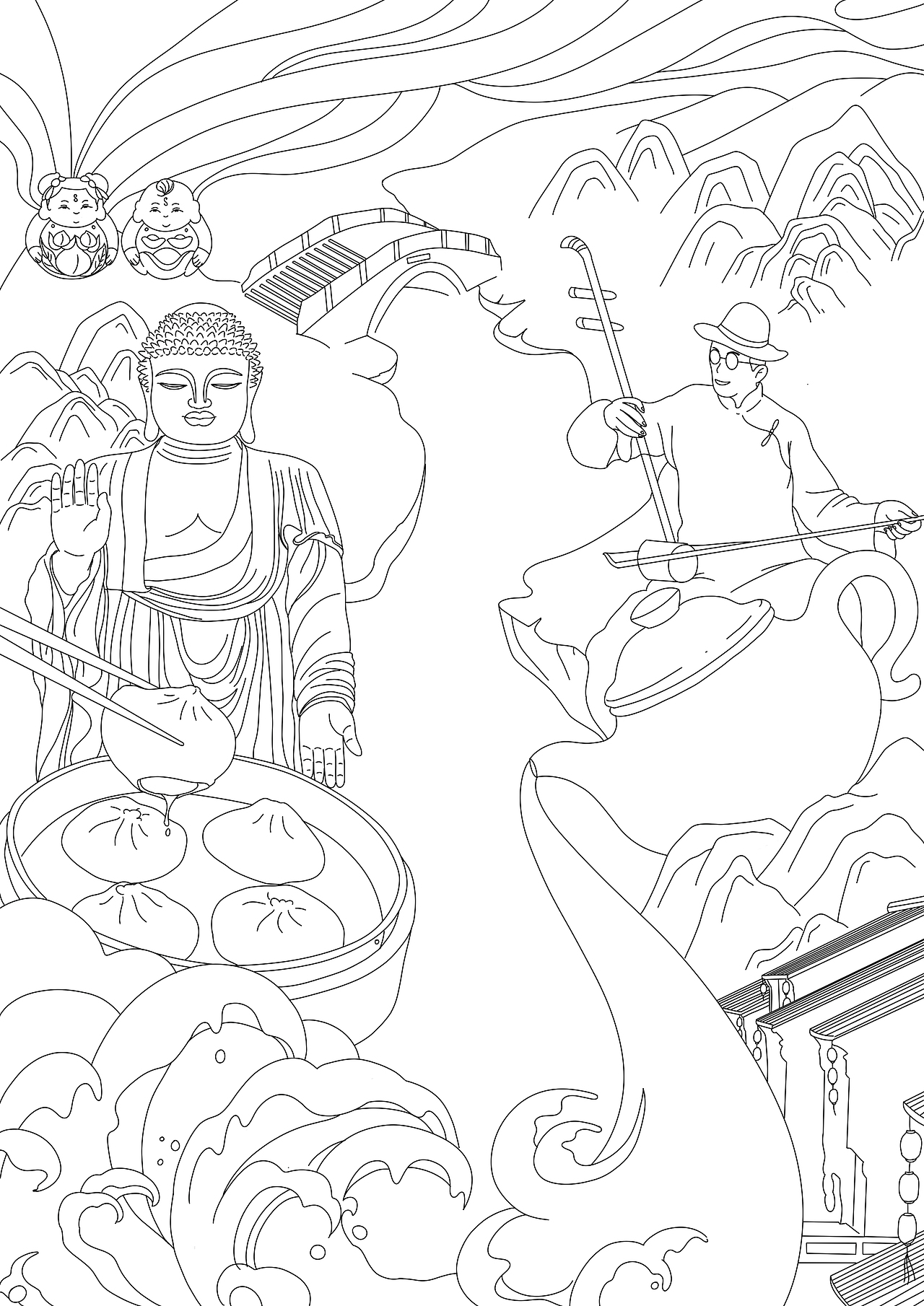 无锡城市插画设计