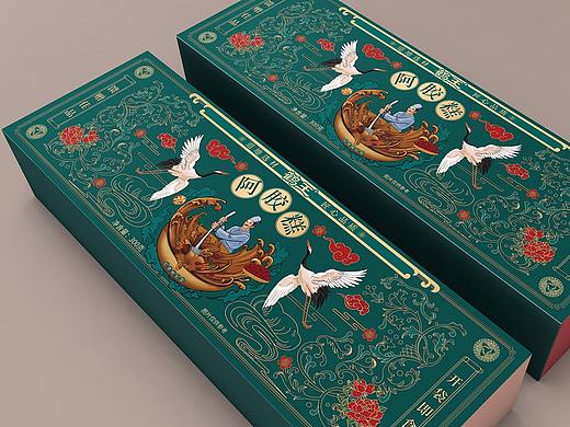 手工阿胶糕包装