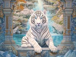 動(dòng)物山水插畫(huà)