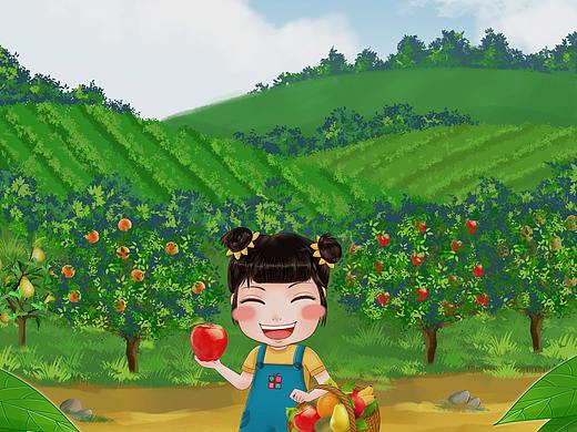 原创插画水果包装设计