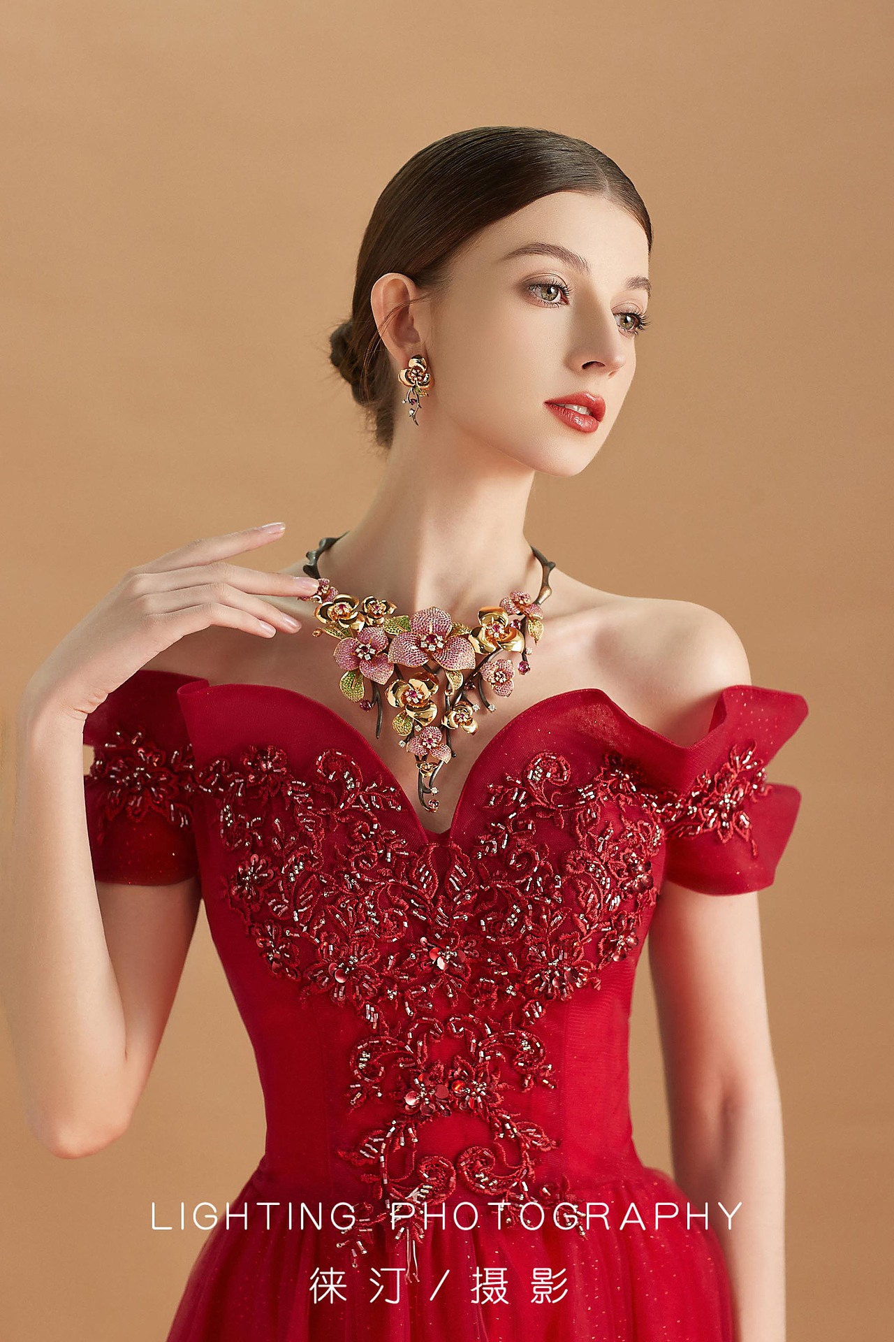 珠宝摄影,饰品首饰,项链戒指模特图