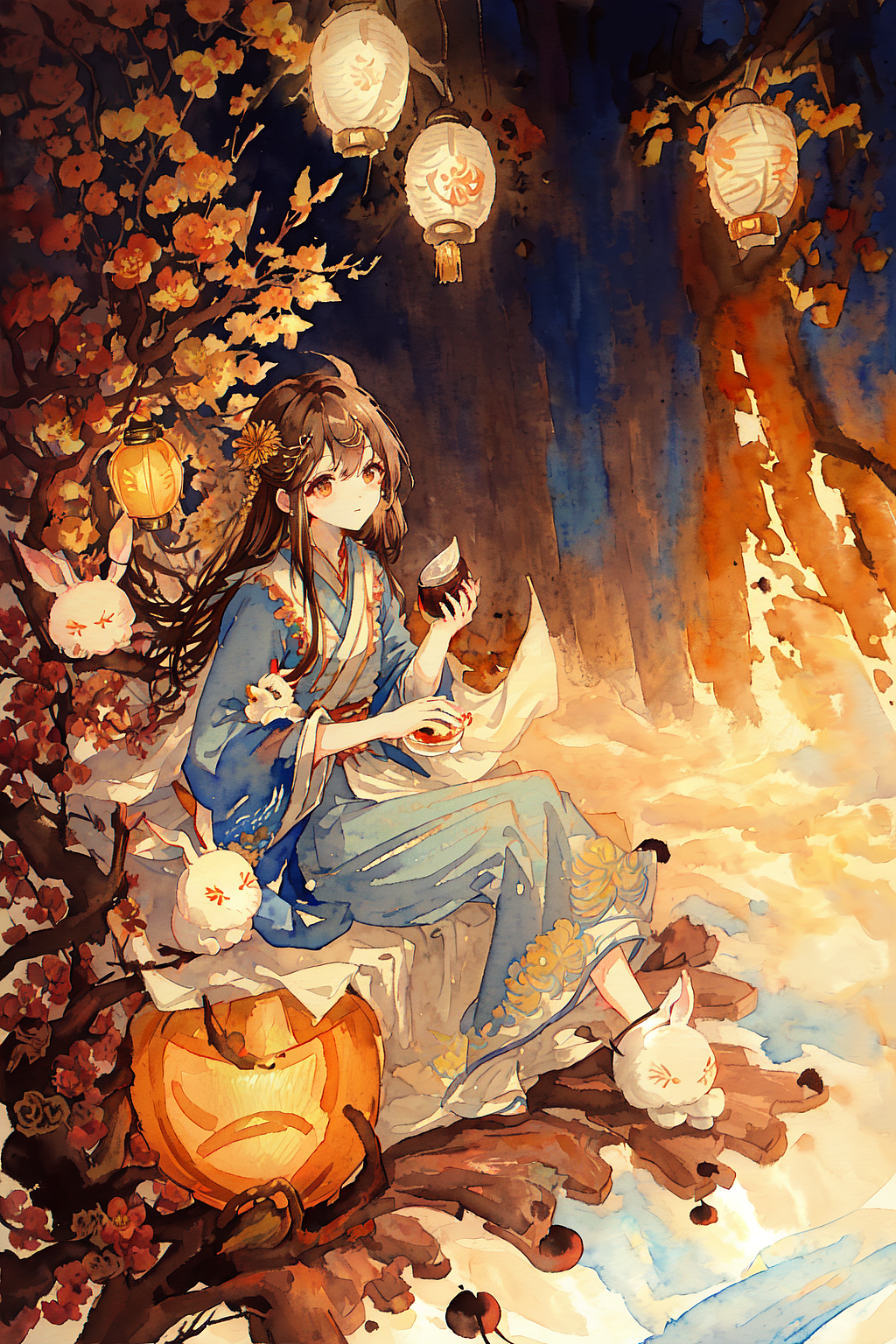 视觉古风汉服（图ZMzM3Mjc5MTMy） - AI作品 - 站酷设计师安琪在成长原创素材 - 站酷ZCOOL