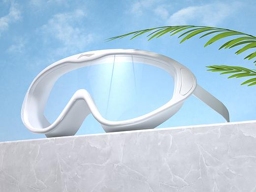 C4D泳镜潜水镜建模渲染