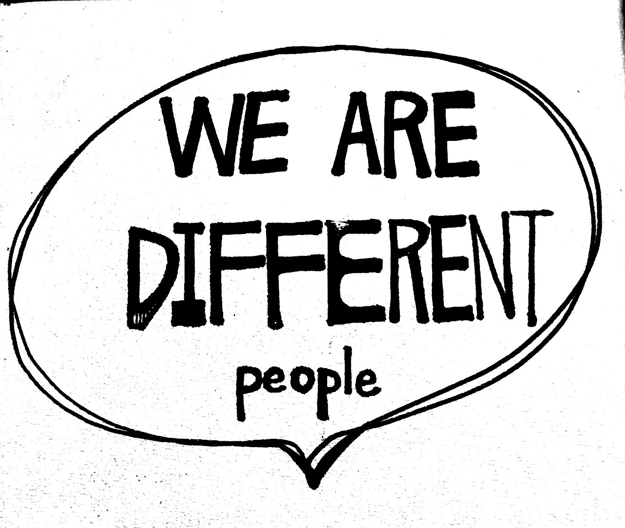 we are different people