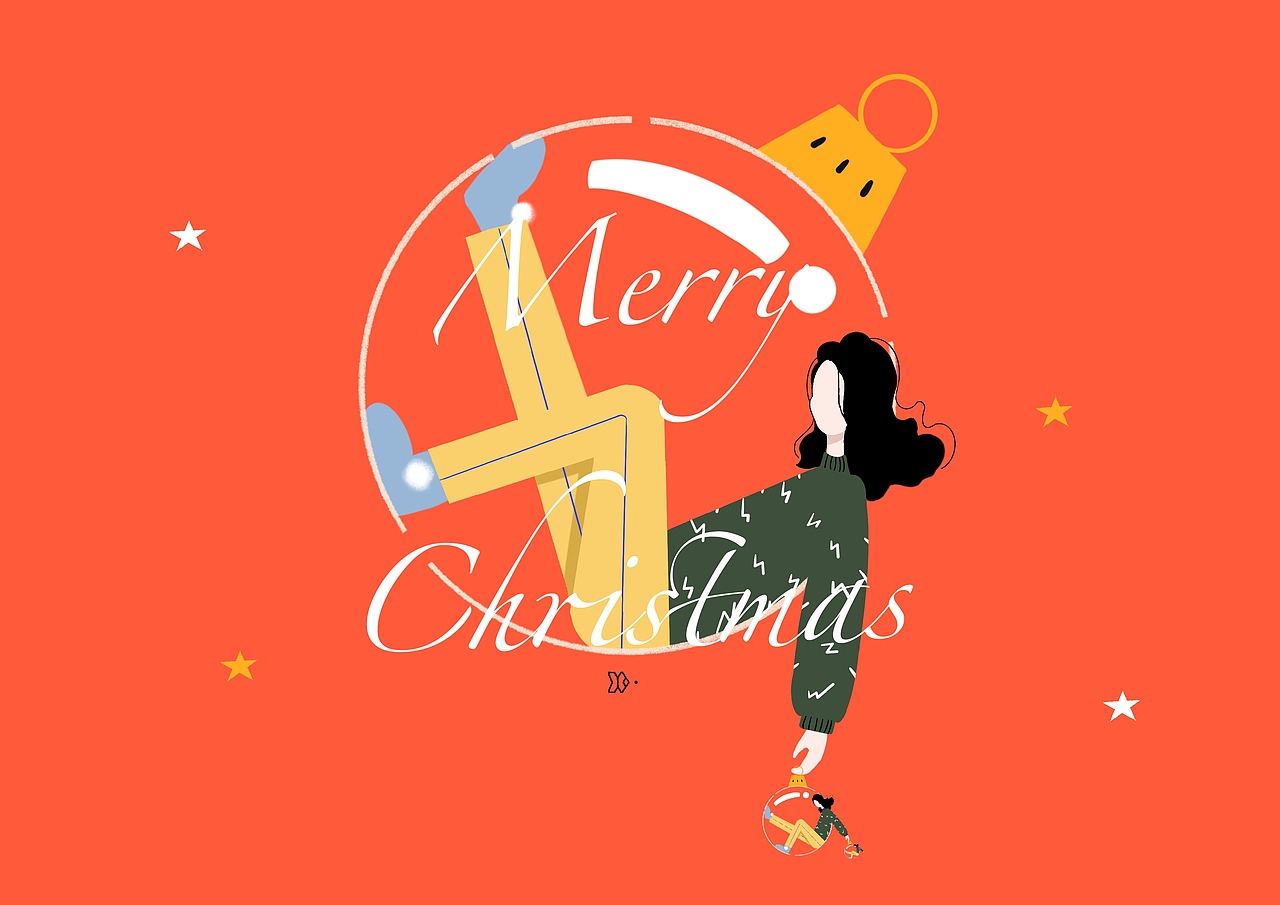 Merry Christmas（圖ZMTkwNjY1MDQw） - 商業(yè)插畫 - 站酷設(shè)計(jì)師筱藝ya原創(chuàng)素材 - 站酷ZCOOL