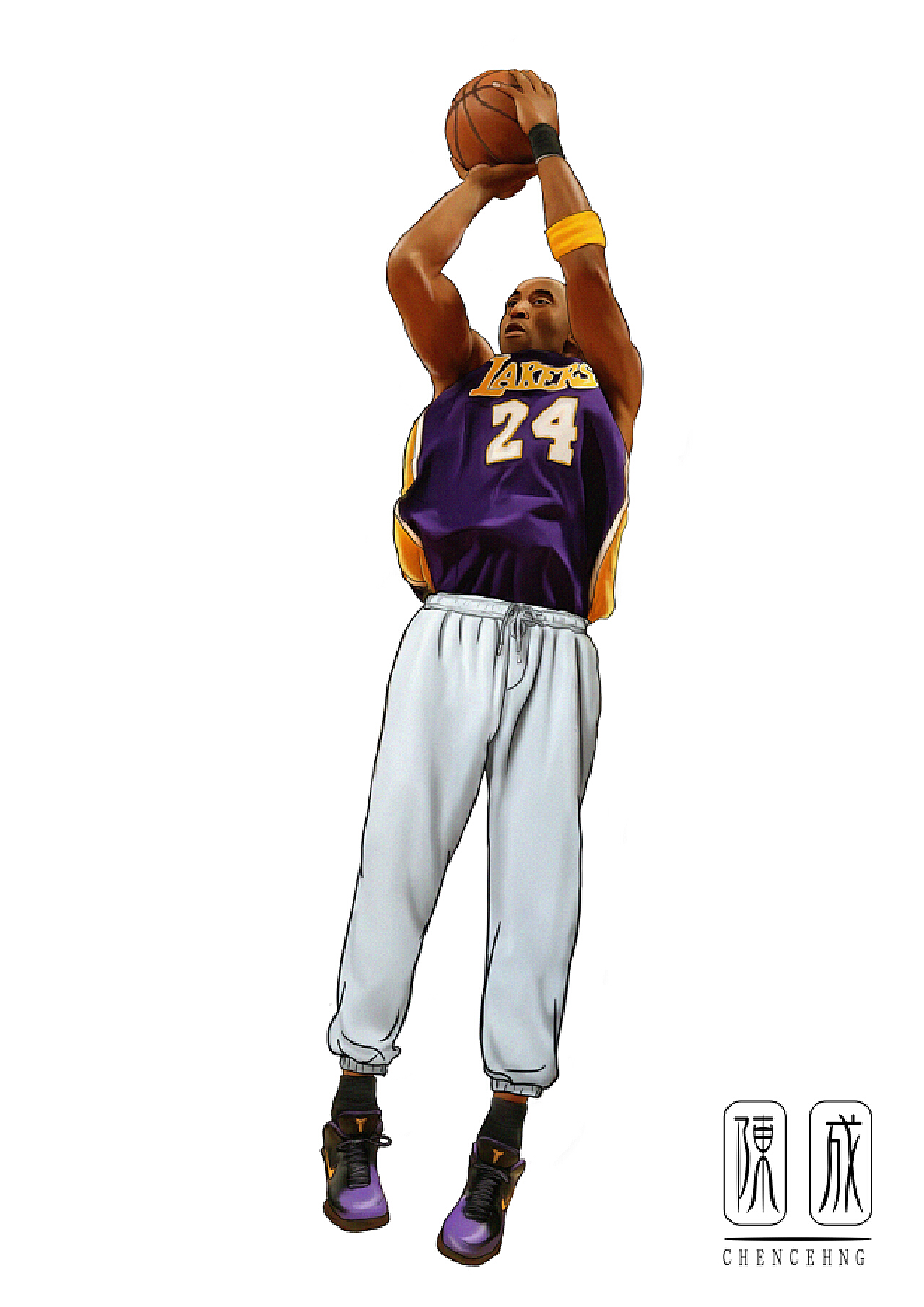 体育NBA湖人队科比跳投高清壁纸_图片编号67379-壁纸网