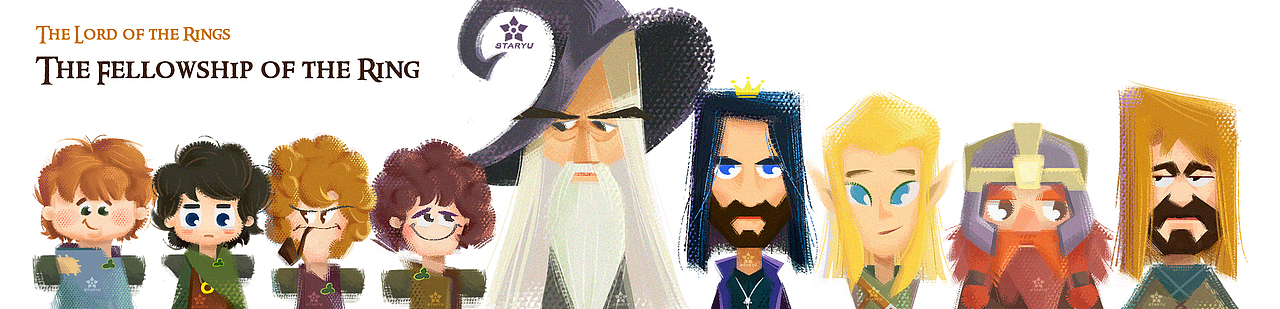 指环王 魔戒远征队头像（图ZMjU1OTY5ODIw） - 创作习作 - 站酷设计师海星星Staryu原创素材 - 站酷ZCOOL