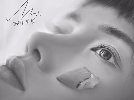 日繪黑白肖像8.11-8.19（個人主頁-ZMzg1MzI1NDA=） - 創(chuàng)作習作 - 站酷設計師莫本MO原創(chuàng)素材 - 站酷ZCOOL