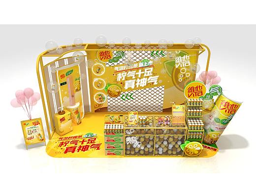 气泡茶促销台