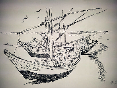 帆|纯艺术|素描|黄芮你好 - 原创作品 - 站酷 (zcool)