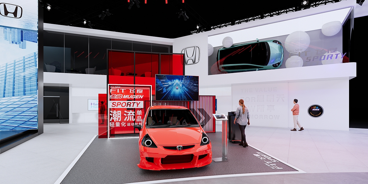 HONDA本田_2020广州车展（图ZMjM2OTI4NDI4） - 其他三维 - 站酷设计师Andy_Kuang原创素材 - 站酷ZCOOL