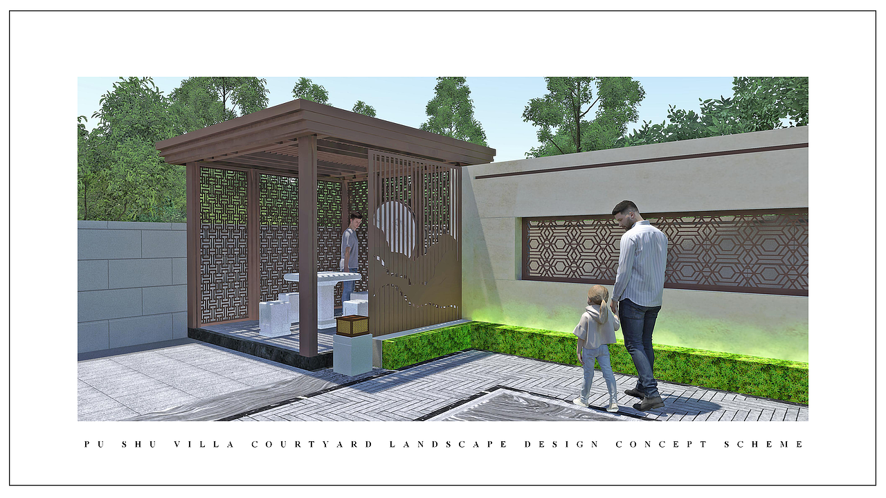 庭院景观设计（图ZMjY4Nzk3MDI0） - 景观设计 - 站酷设计师温澜潮生_ewan原创素材 - 站酷ZCOOL