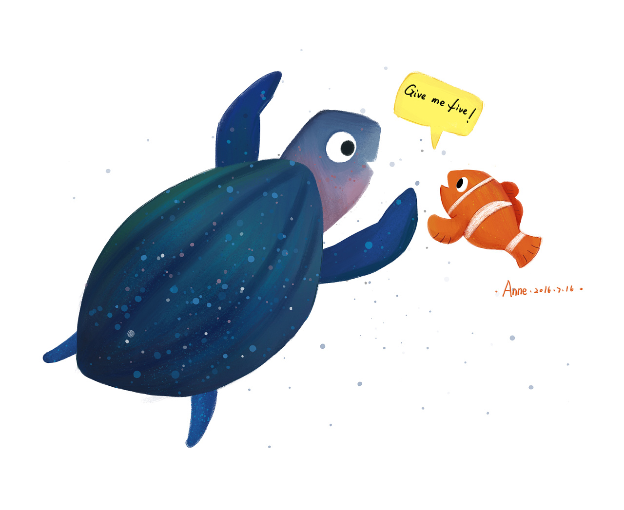 穿着星星外衣的棱皮龟