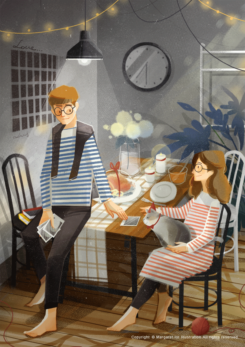 Love together.节日系列(图ZOTU1NjI2ODA=) - 创作习作 - 站酷设计师margaretlor原创素材 - 站酷ZCOOL