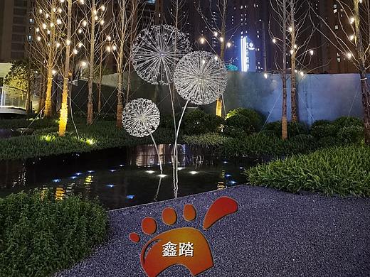 不锈钢蒲公英雕塑 植物不锈钢蒲公英雕塑突显园林主题