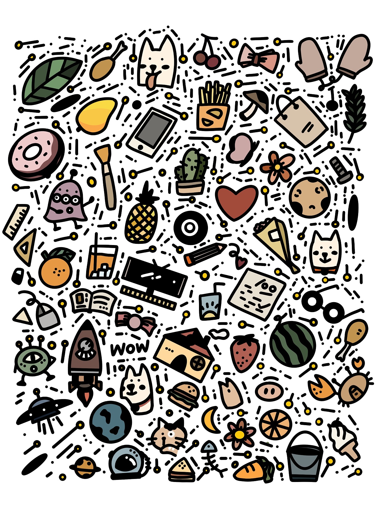 涂鸦|插画|新锐潮流插画|拿画笔的小文案 - 原创作品 - 站酷 (zcool)