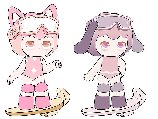 滑冰少女（个人主页-ZNTkzNDM5OTY=） - 其他 - 站酷设计师小鱼玩偶原创素材 - 站酷ZCOOL