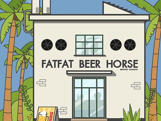 插画-啤酒屋（个人主页-ZMzYzMzM3NjA=） - 创作习作 - 站酷设计师一也只有二能动原创素材 - 站酷ZCOOL