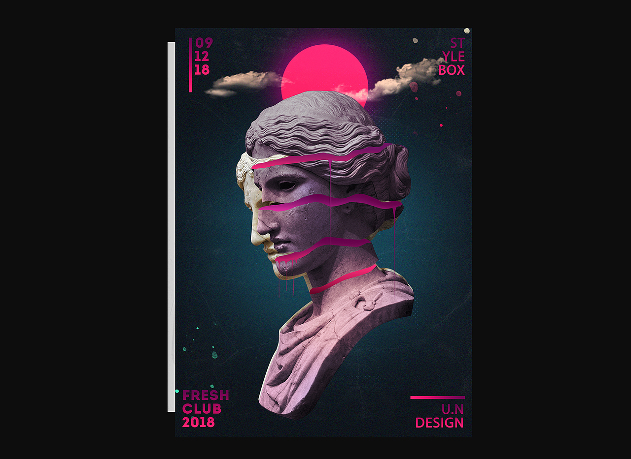 蒸汽波风格海报(集)