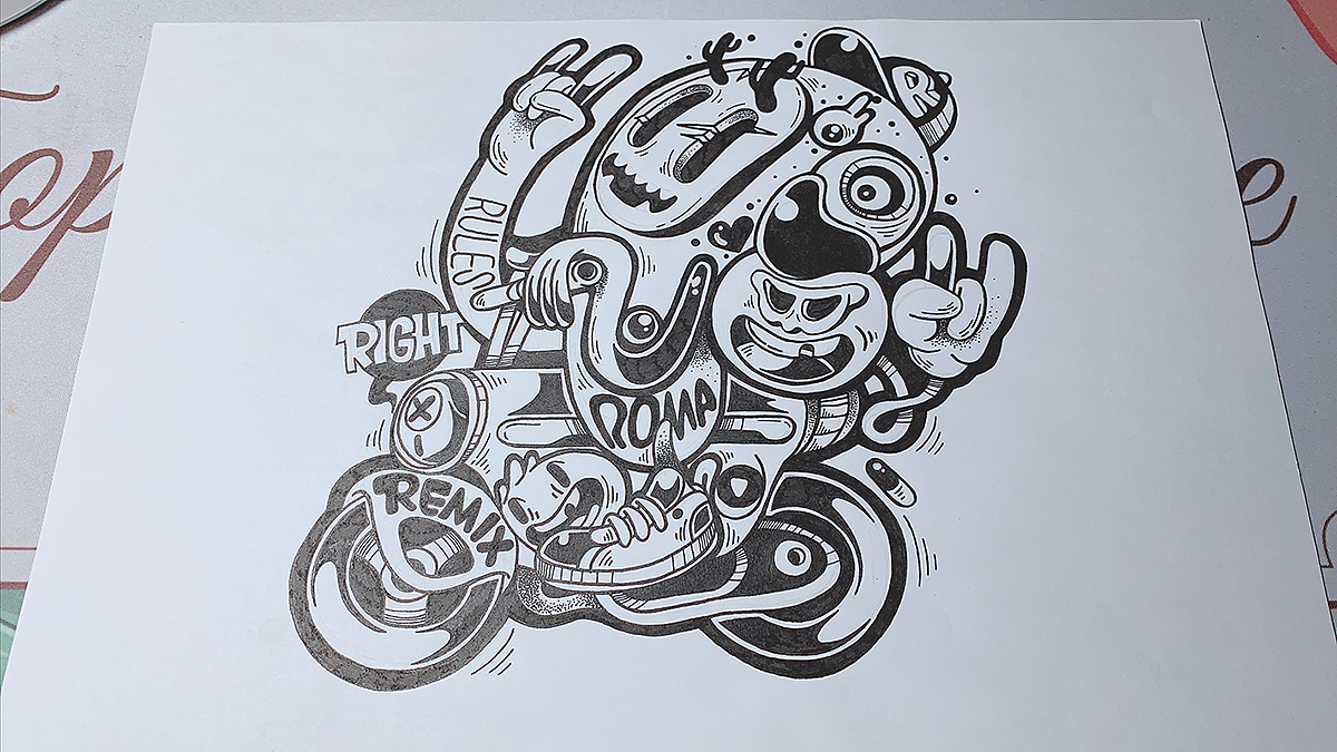 『字母小怪物』手绘稿合辑（图ZMTYzMTE3NDg0） - 创作习作 - 站酷设计师LOKLIAO丶樂原创素材 - 站酷ZCOOL