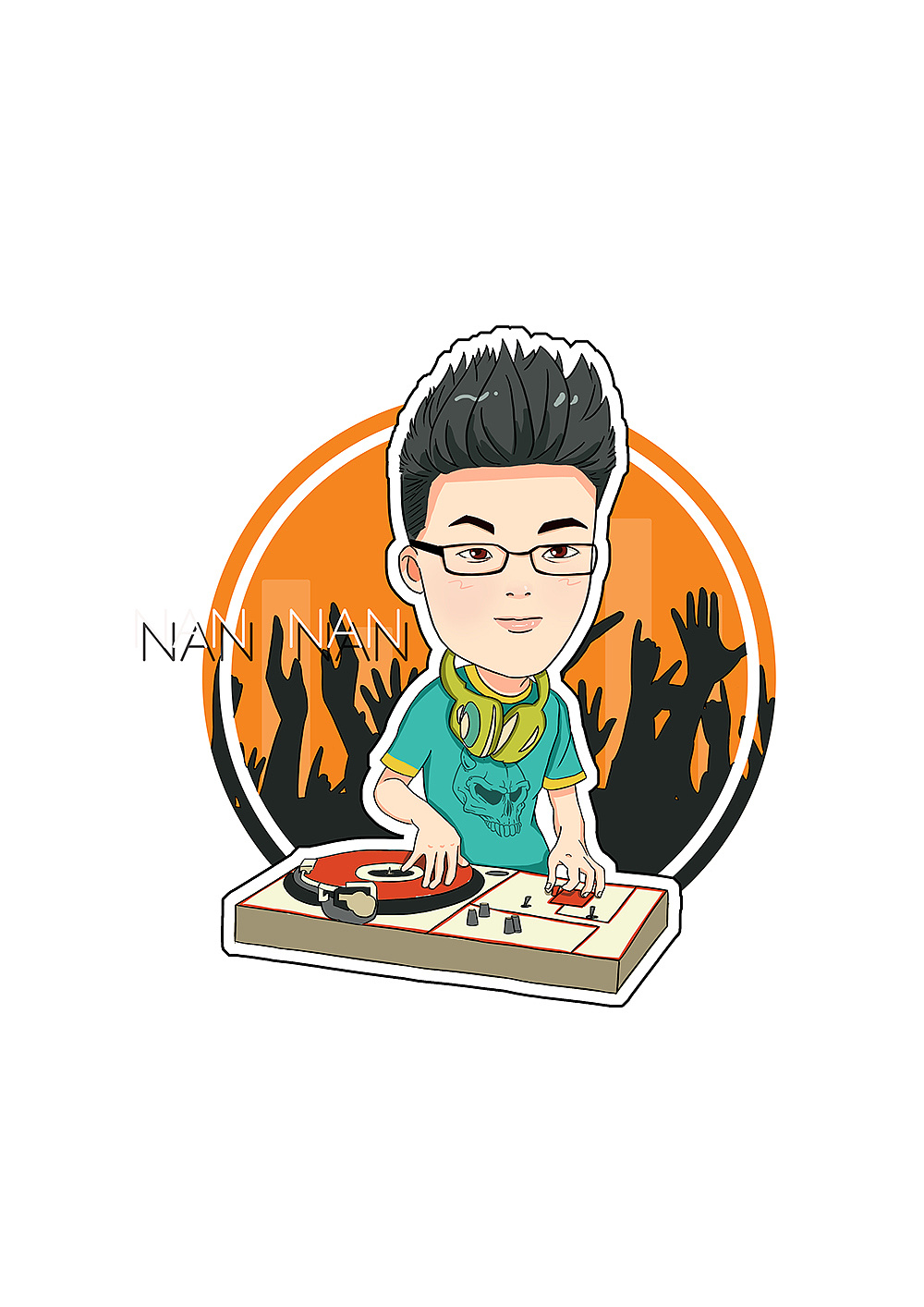 一组人物q版肖像