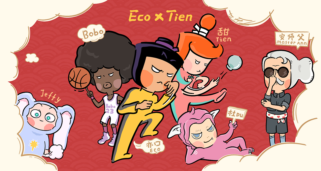 Eco×Tien系列插图（图ZMjI2MzkxMTYw） - 概念设定 - 站酷设计师直木和佐也原创素材 - 站酷ZCOOL