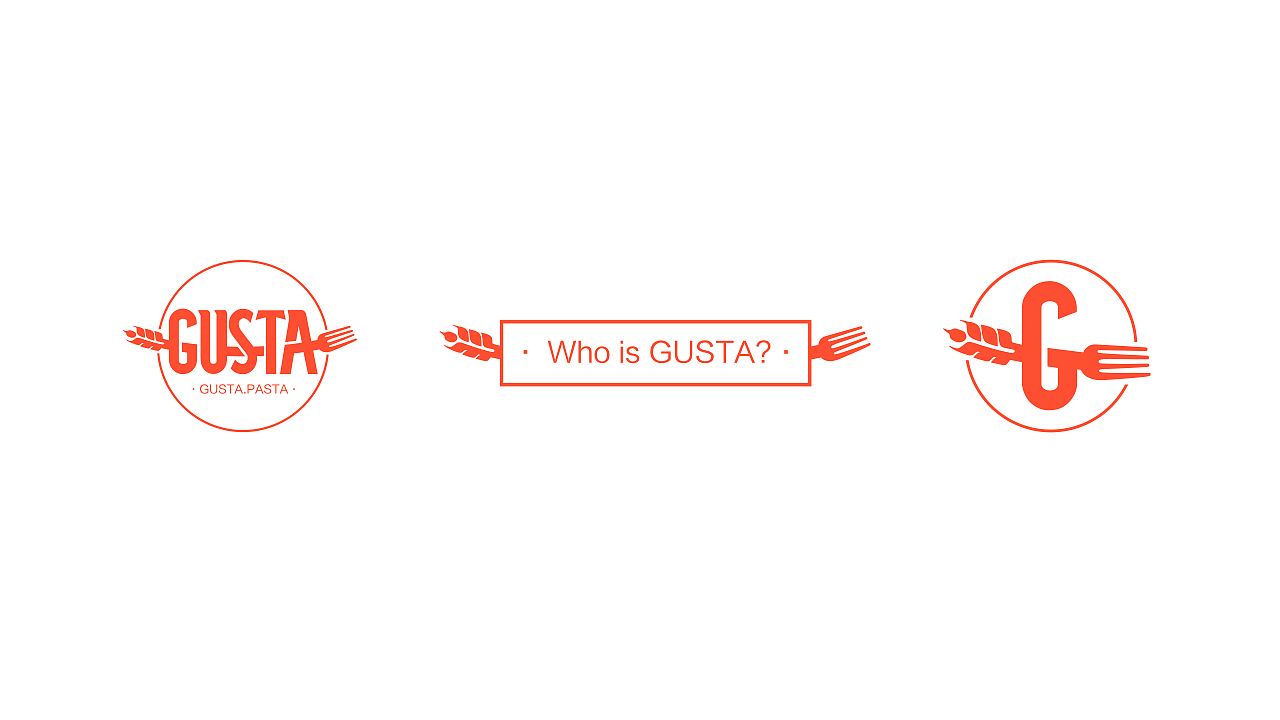 GUSTA西班牙餐厅品牌标志设计