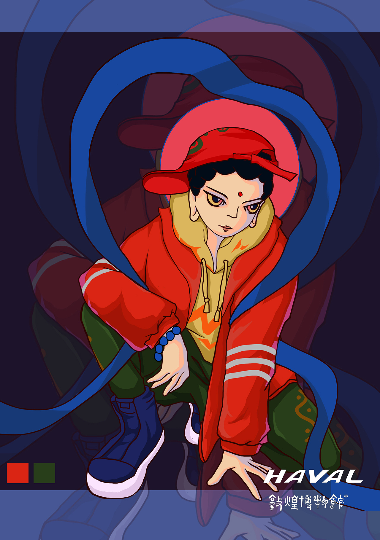 {国潮正当时}风池万里潮敦煌（图ZMjg3MzU5MzI0） - 图案 - 站酷设计师邓阿磊原创素材 - 站酷ZCOOL