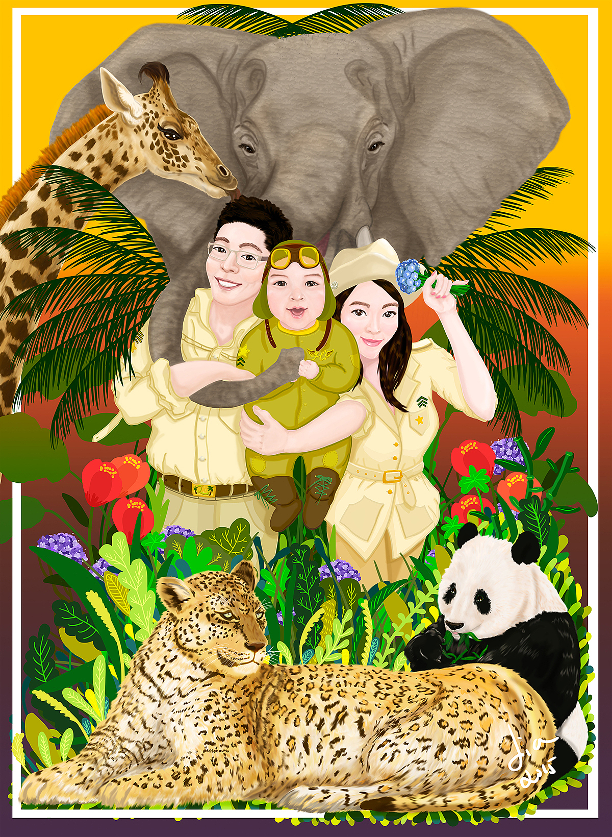 宝贝，我们买了个动物园（图ZMjc2ODExODQ=） - 商业插画 - 站酷设计师Jialovescats原创素材 - 站酷ZCOOL