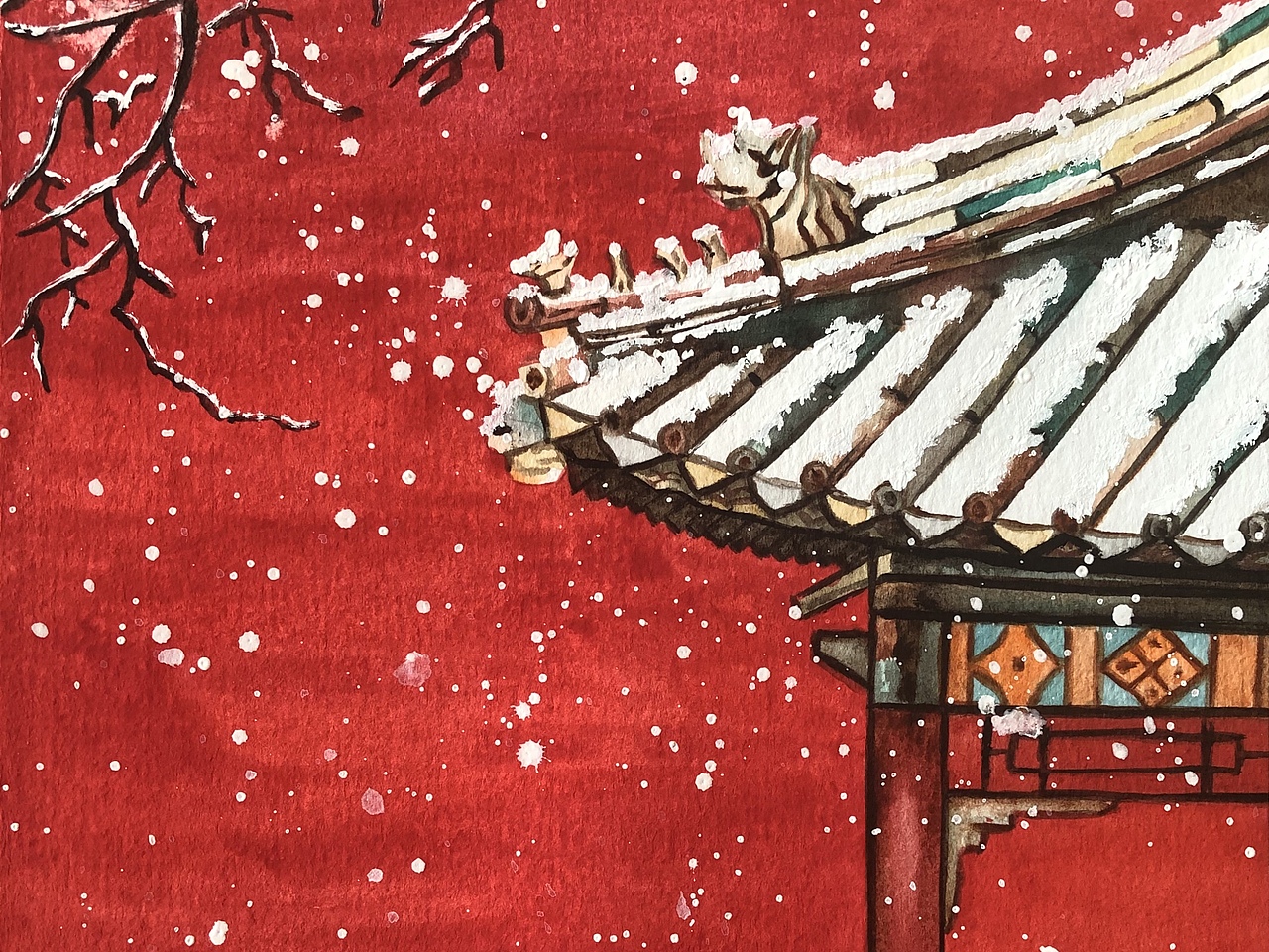 故宫（图ZMjIyNzAyNjM2） - 绘画 - 站酷设计师Ei菁芬原创素材 - 站酷ZCOOL