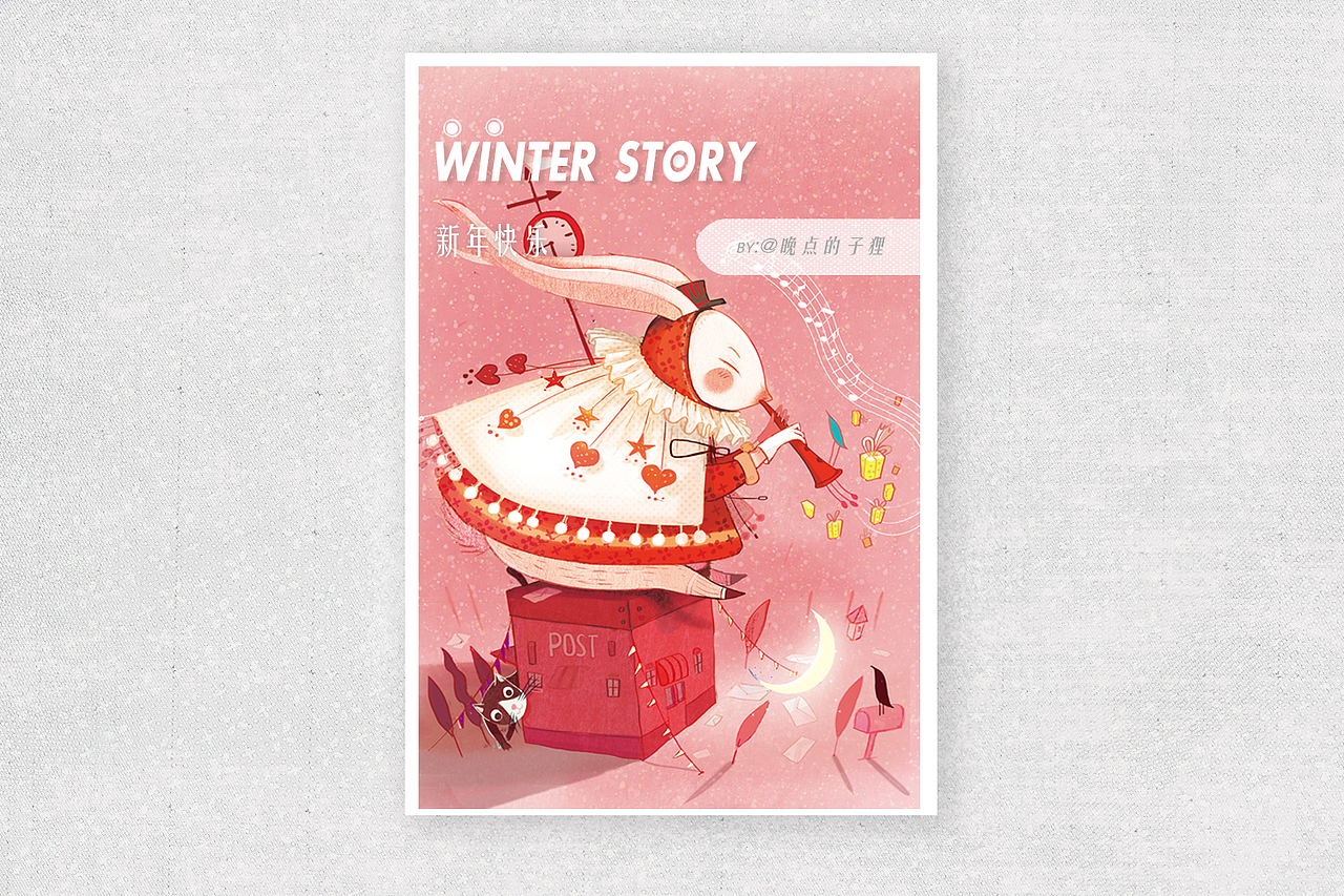 Say something about winter(图ZNjA0ODE0NTI=) - 商业插画 - 站酷设计师晚点的子狸原创素材 - 站酷ZCOOL