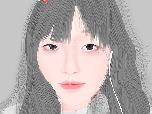 闲着没事用PS画了一个老同学的肖像（个人主页-ZMzY1MzQwODg=） - 创作习作 - 站酷设计师二线原创素材 - 站酷ZCOOL