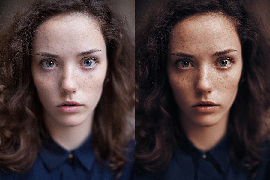 500px后期风格人像调色ps动作教程