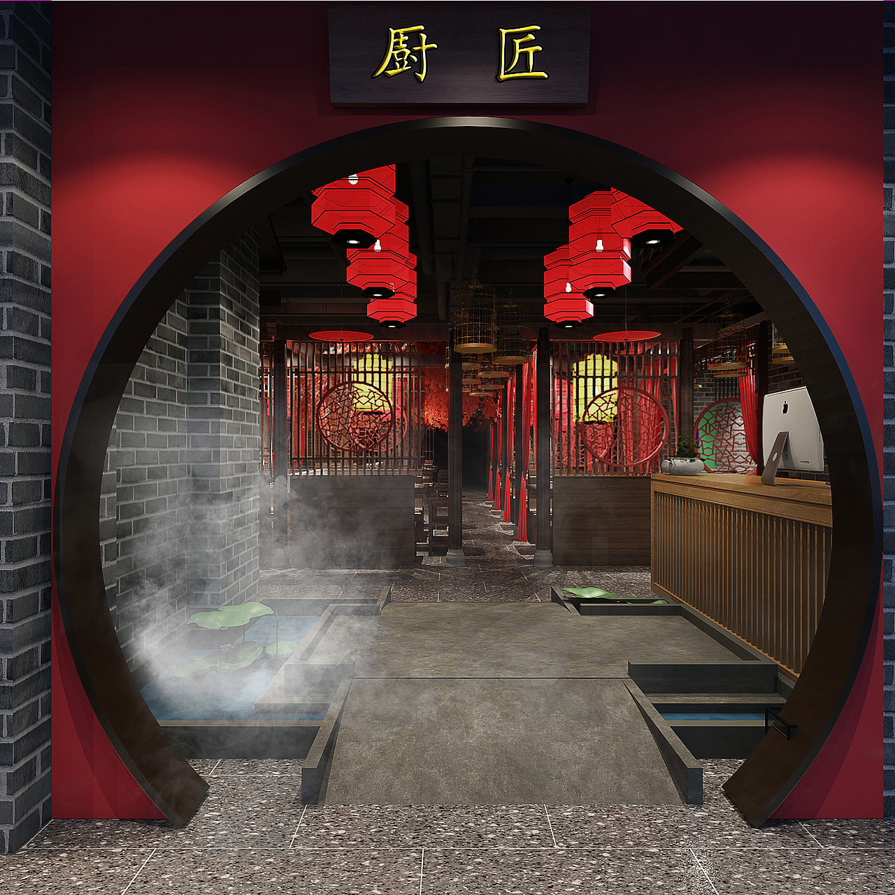 火锅店（图ZMTg0MTA1NjQ4） - 家装设计 - 站酷设计师意一设计原创素材 - 站酷ZCOOL