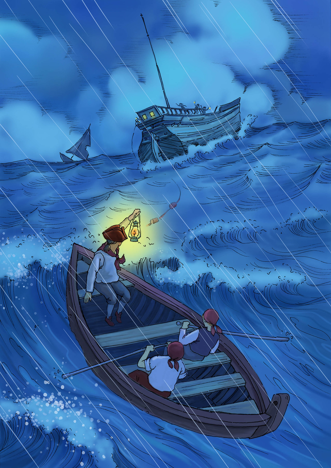 《鲁滨逊漂流记》插图