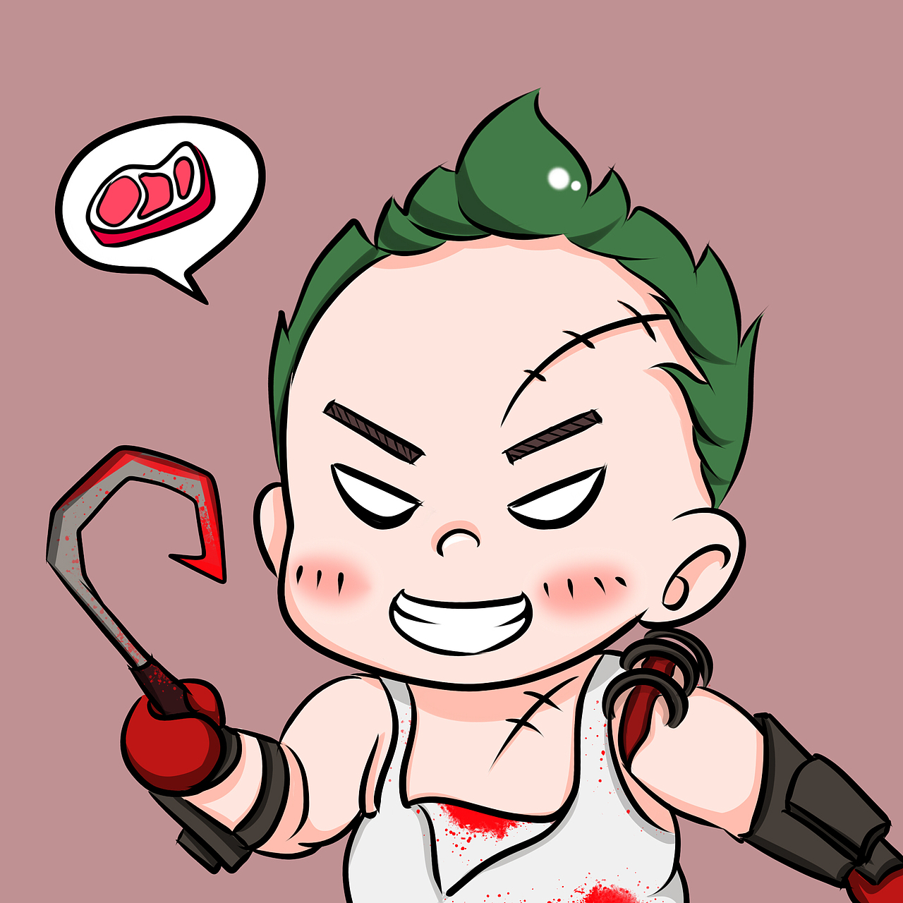 小菜喵手绘dota2英雄头像