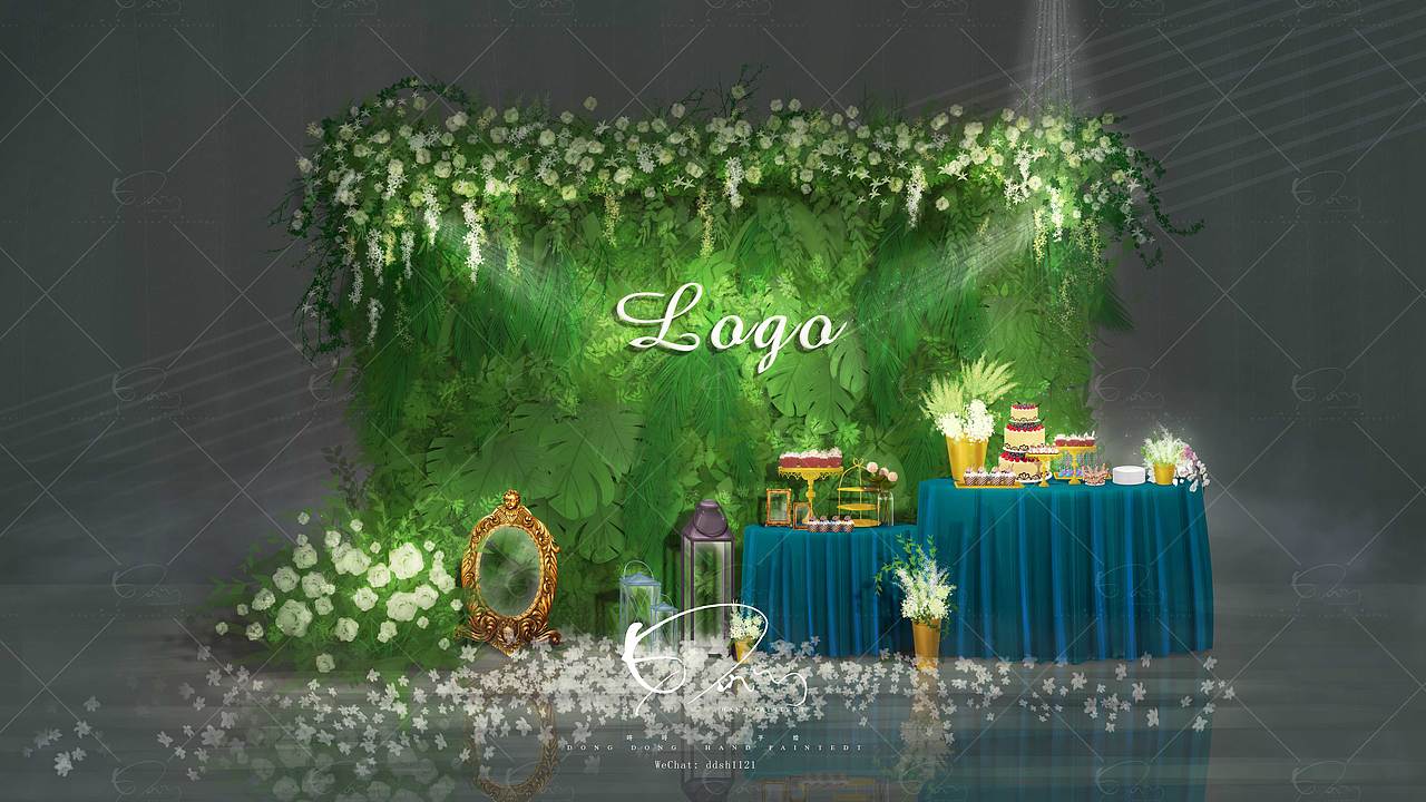 咚咚婚礼手绘作品欣赏