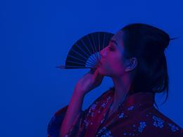 低影调赛博人像