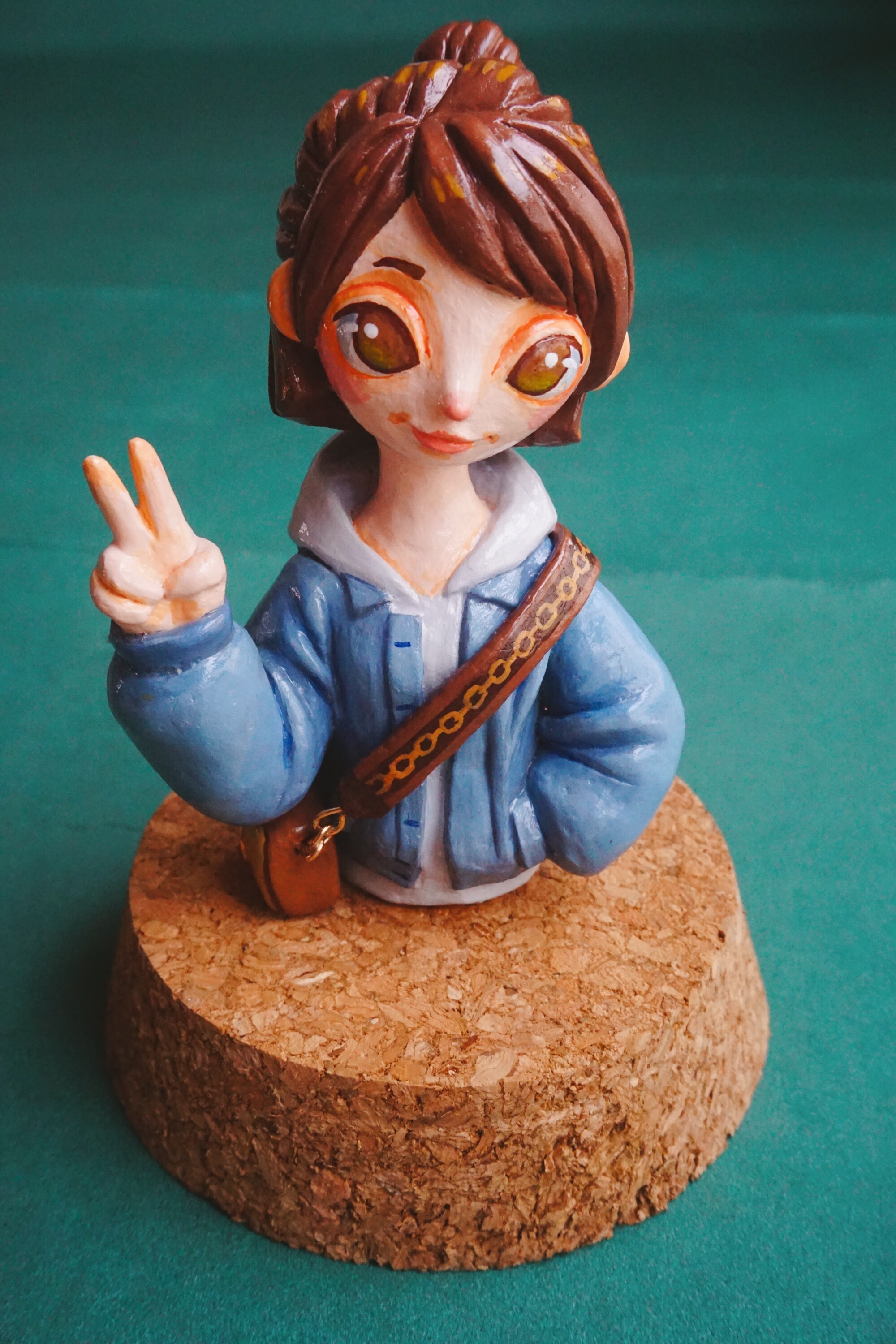 石塑粘土定制摆件之祝老妖精生日快乐|手工艺|手办/模玩|glumewawa