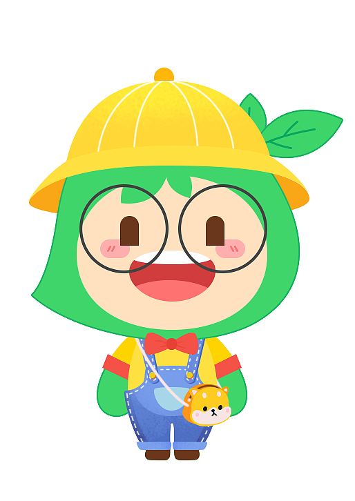 小叶子套装_踏春游学/卡通/儿童插画